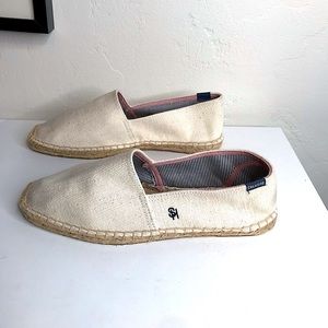 Soludos Dali flat beige canvas espadrille shoes